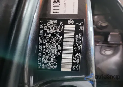 2015 Toyota Prius C Two z USA, uszkodzony, nr VIN JTDKDTB36F1108826